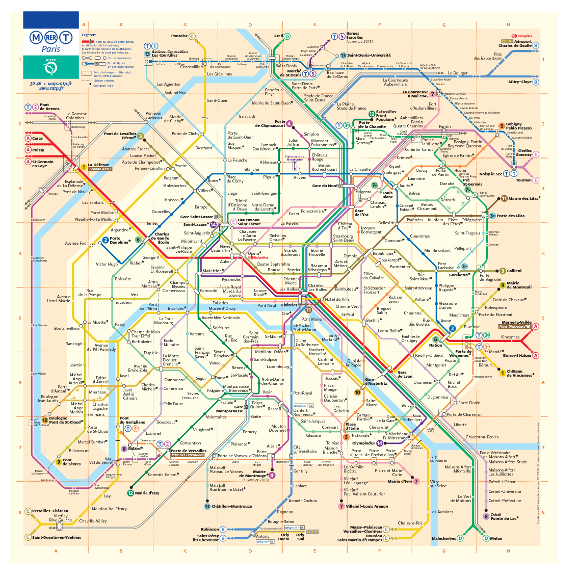 du metro de paris pour avoir une version imprimable du plan du metro ...